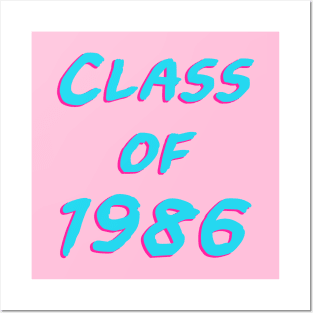 Class Of 1986: Font Posters and Art
